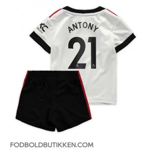 Manchester United Antony #21 Udebanetrøje Børn 2022-23 Kortærmet (+ Korte bukser)